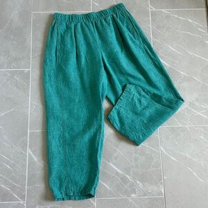Eileen Fisher Organic Linen Lantern Pant Size XS